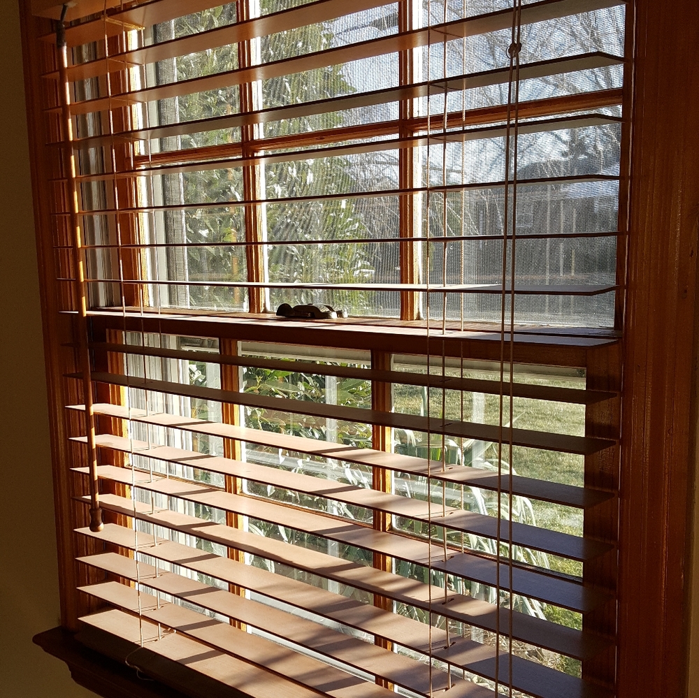 Excell Cond. BlindsToGo 30 7/8x37" FauxWoodBlinds